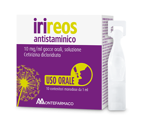 irireos antistaminico orale con cetirizina in gocce